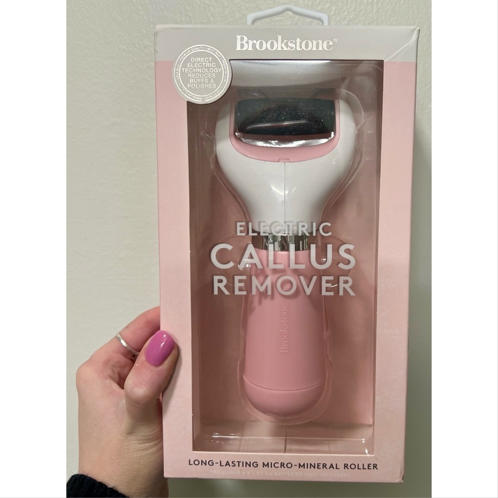 Brookstone Pink Electric Callus Remover